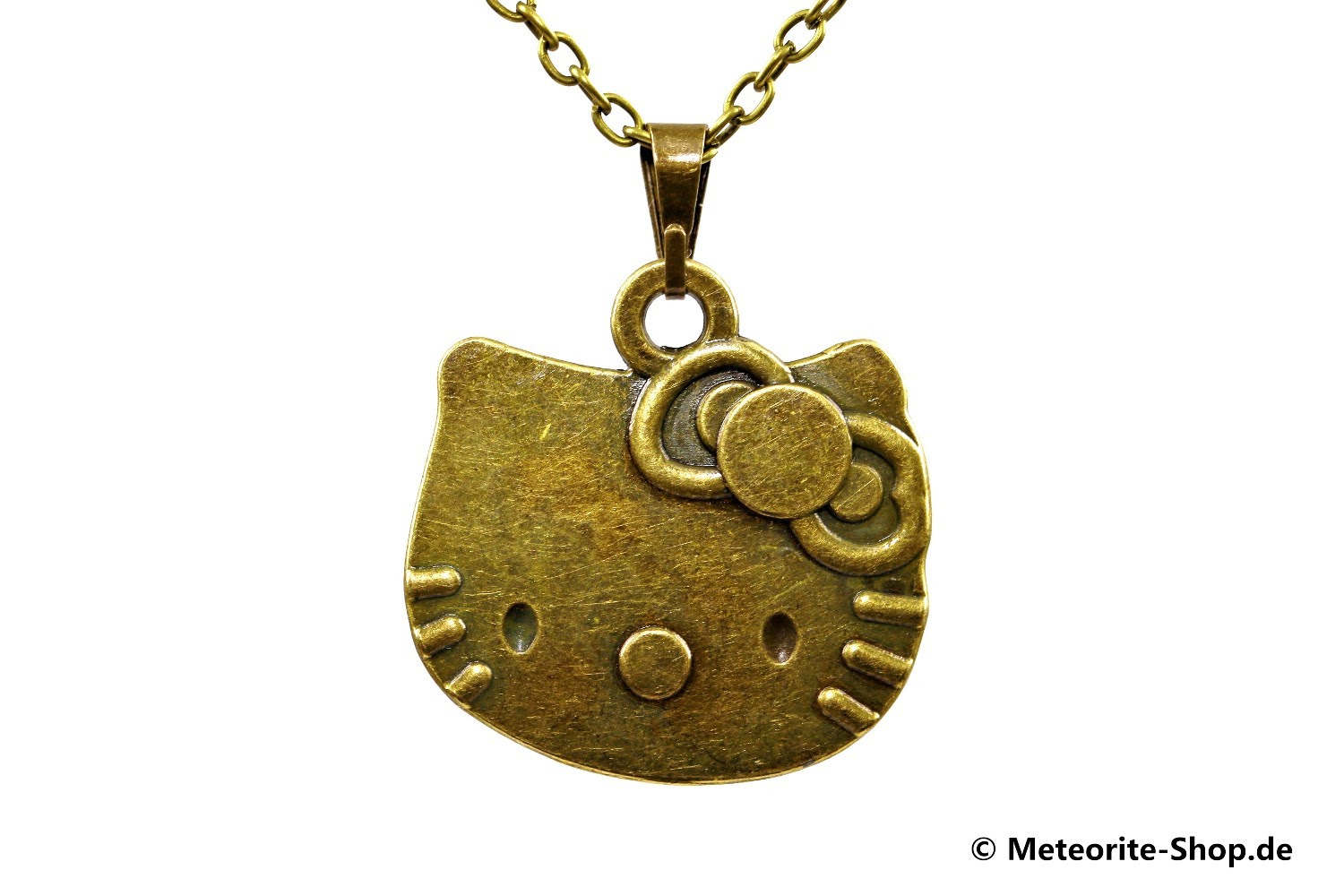 Eisen-Meteorit-Anhänger (Aletai | Bronze | Katze Antik) - 5,50 g
