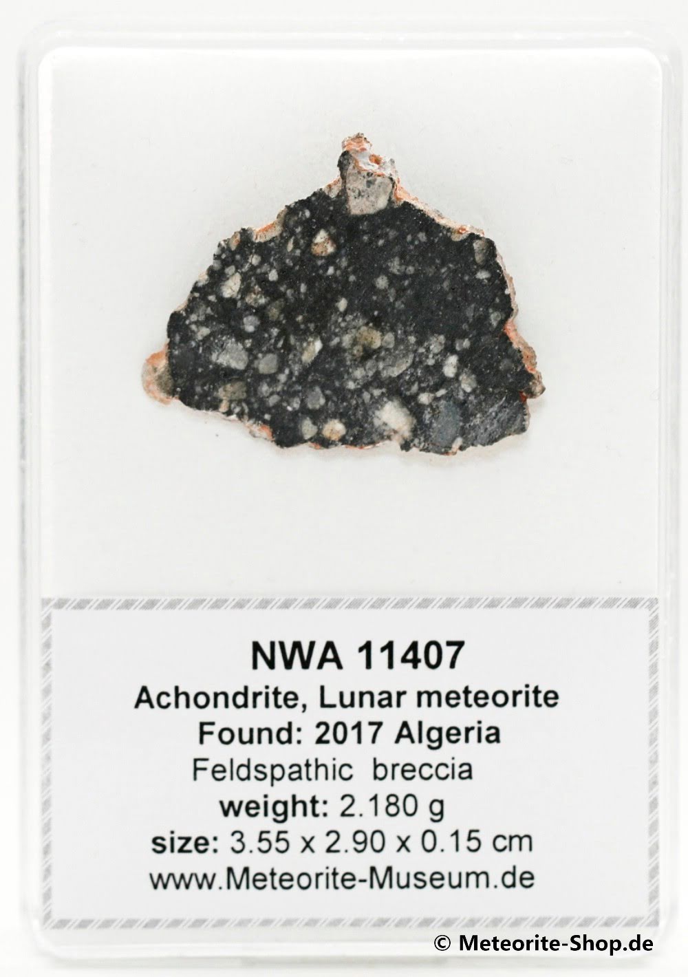 NWA 11407 Mond Meteorit - 2,180 g