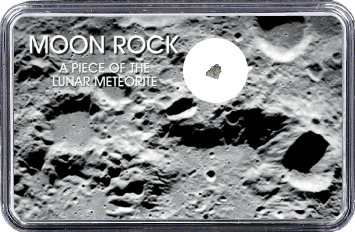 Mond Meteorit NWA 12697 (Motiv: Mond-Einschlagskrater und Mondgestein II)