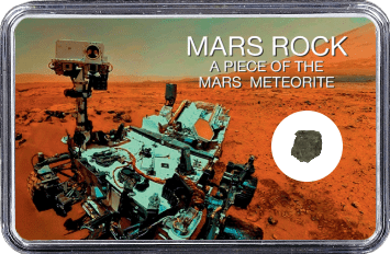 Mars Meteorit NWA 6963 (Motiv: Mars Rover Curiosity Selfie II)