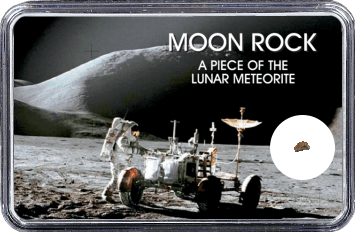 Mond Meteorit NWA 10318 (Motiv: Astronaut mit LRV II)