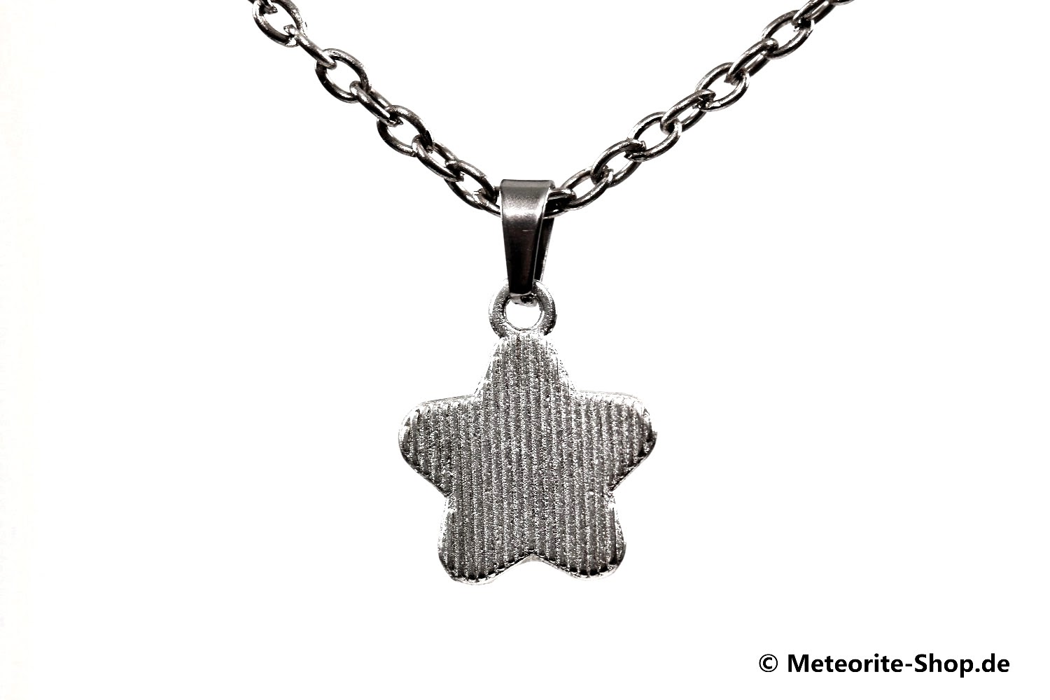 Eisen-Meteorit-Anhänger (Aletai | Edelstahl | Stern) - 1,50 g