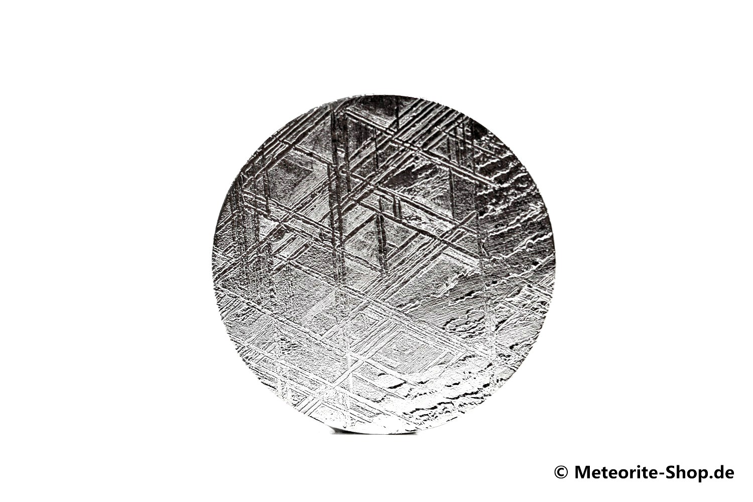 Muonionalusta Meteorit als Zifferblatt/Planet -  2,00g - versilbert