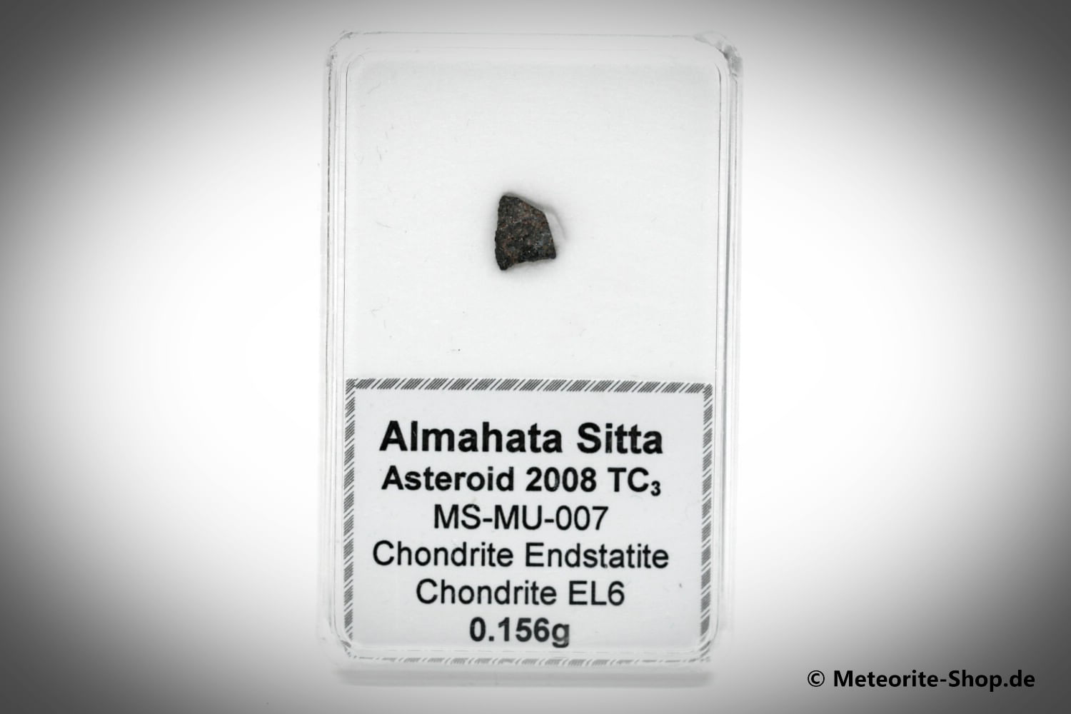 Almahata Sitta Meteorit (MS-MU-007: Enstatit-Chondrit > EL6) - 0,156 g