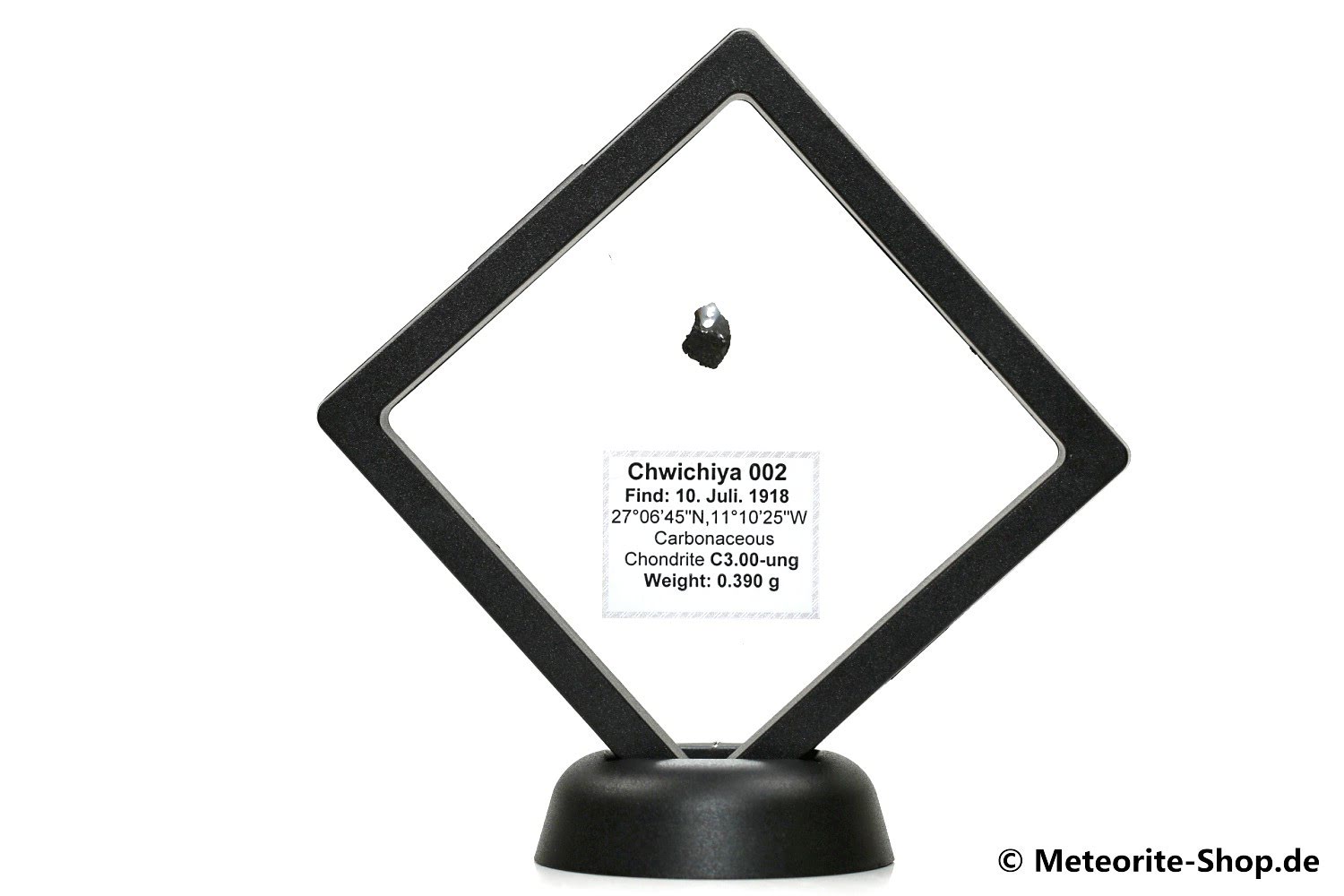 Chwichiya 002 Meteorit - 0,390 g  - CM2 (C3.00-ungr.)