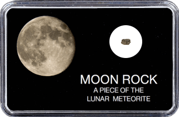 Mond Meteorit Lahmada 020 (Motiv: Abnehmender Mond)