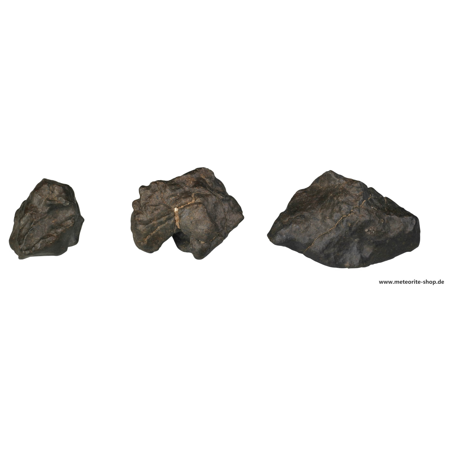 Symbolische Glücksbringer-Sternschnuppe als Steinmeteorit Nordwestafrika 4528 (10 - 15 g, 15 - 20 g und 20 - 30 g)