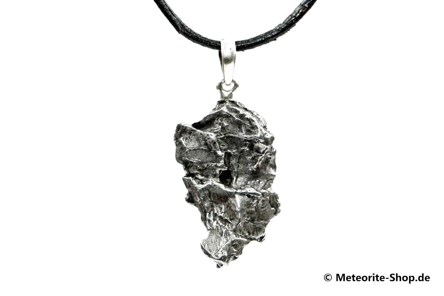 Eisen-Meteorit-Anhänger (Campo del Cielo | Natura | 925er Silber) - 5,20 g