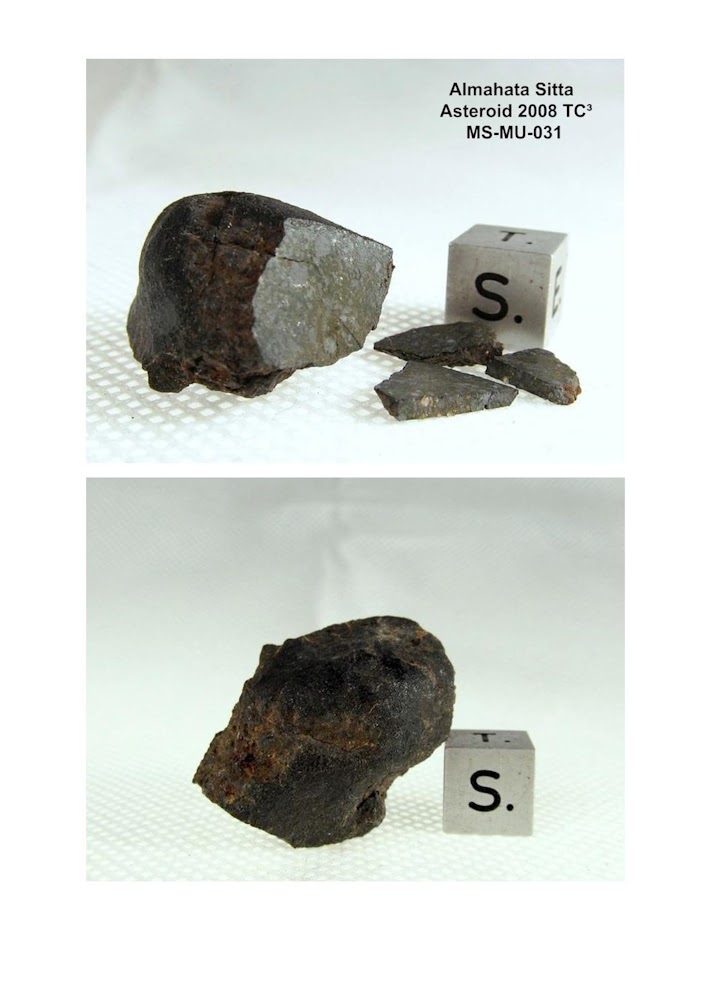 Almahata Sitta Meteorit (MS-MU-031: Enstatit-Chondrit > ELa3) - 0,041 g