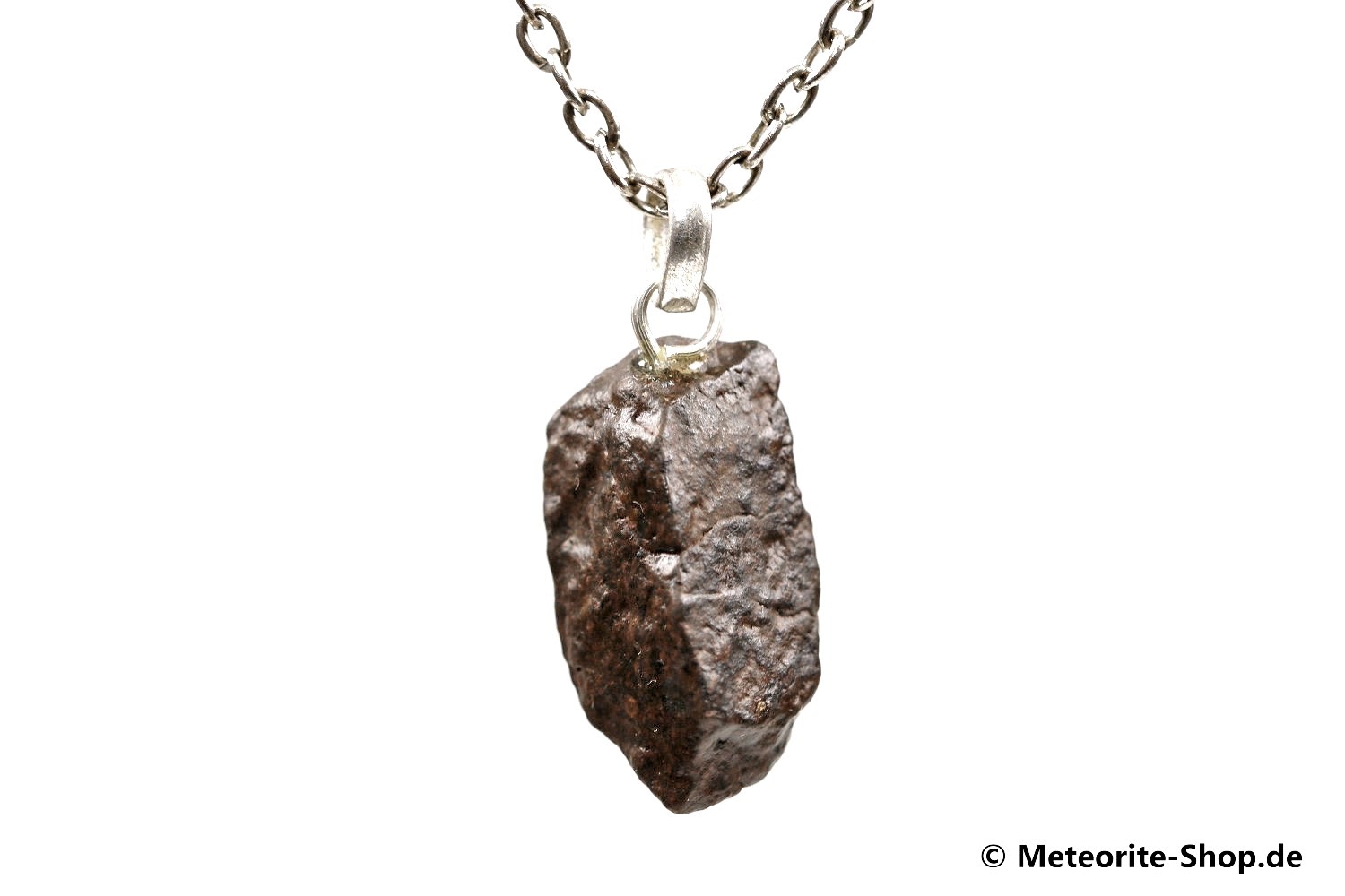 Stein-Meteorit-Anhänger (NWA 4528 | Natura | 925er Silber) - 4,80 g