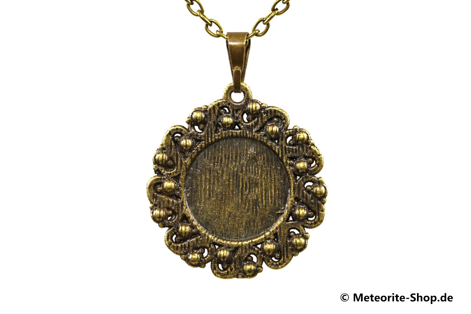 Eisen-Meteorit-Anhänger (Aletai | Bronze | Rosette Antik) - 4,70 g