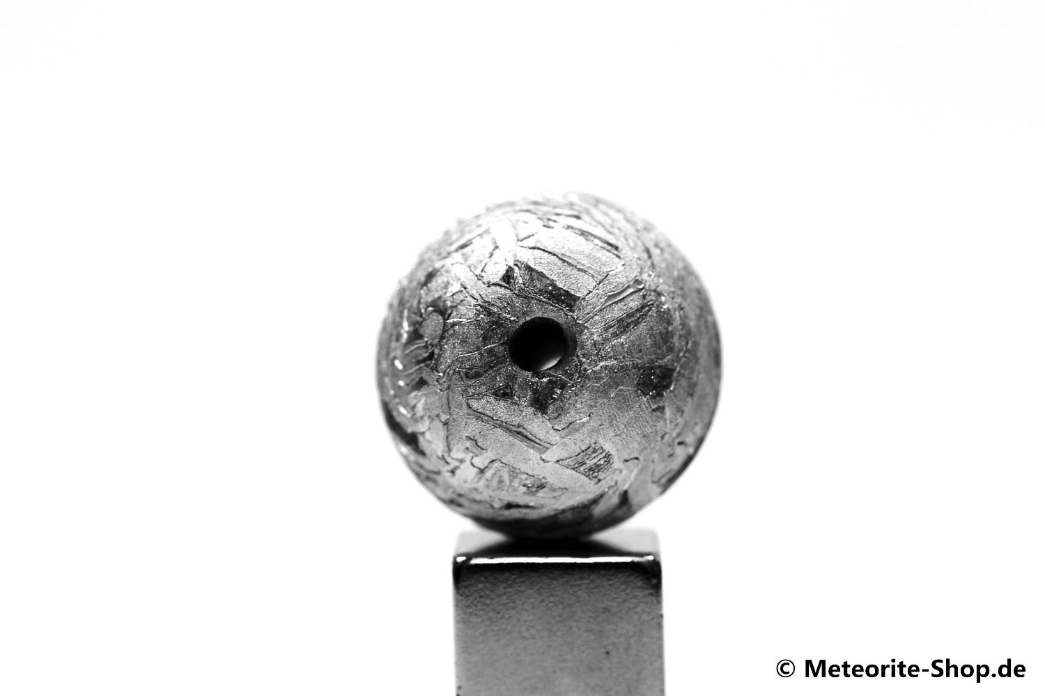 Eisen-Meteorit-Anhänger (Aletai | Perle | Gelocht & Versiegelt) - 15,40 g