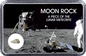 Mond Meteorit Lahmada 020 (Motiv: Astronaut mit Mondlandefähre)