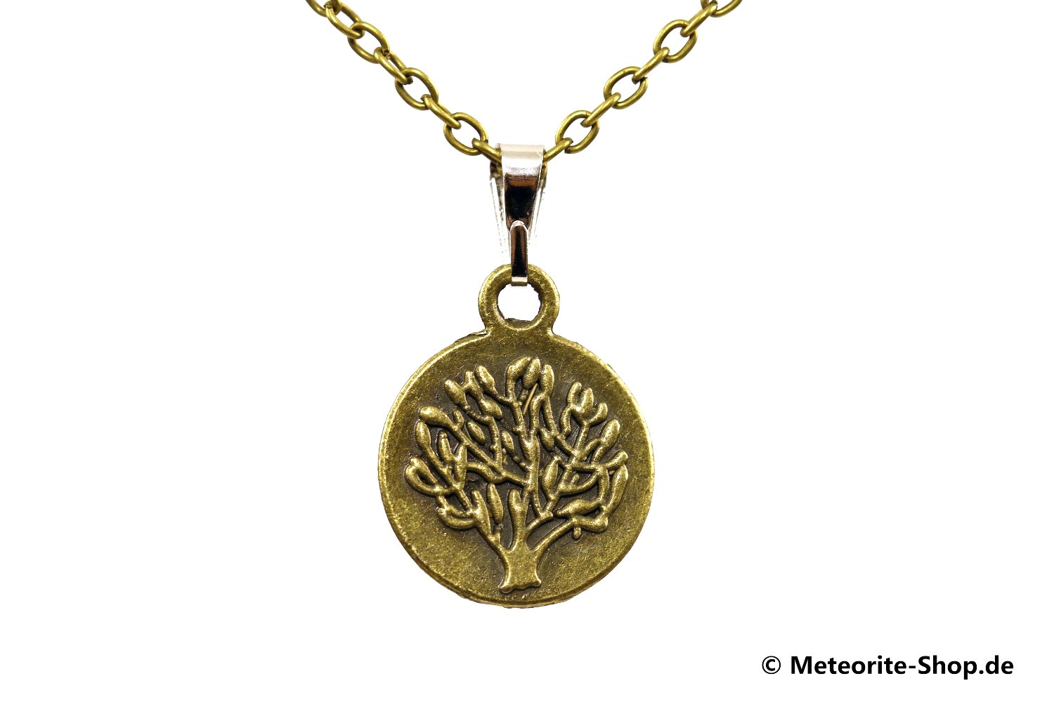 Eisen-Meteorit-Anhänger (Aletai | Bronze | Lebensbaum Antik) - 2,80 g