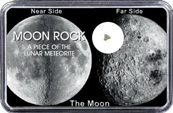 Mond Meteorit Lahmada 020 (Motiv: Mond-Vorder- und Rückseite)