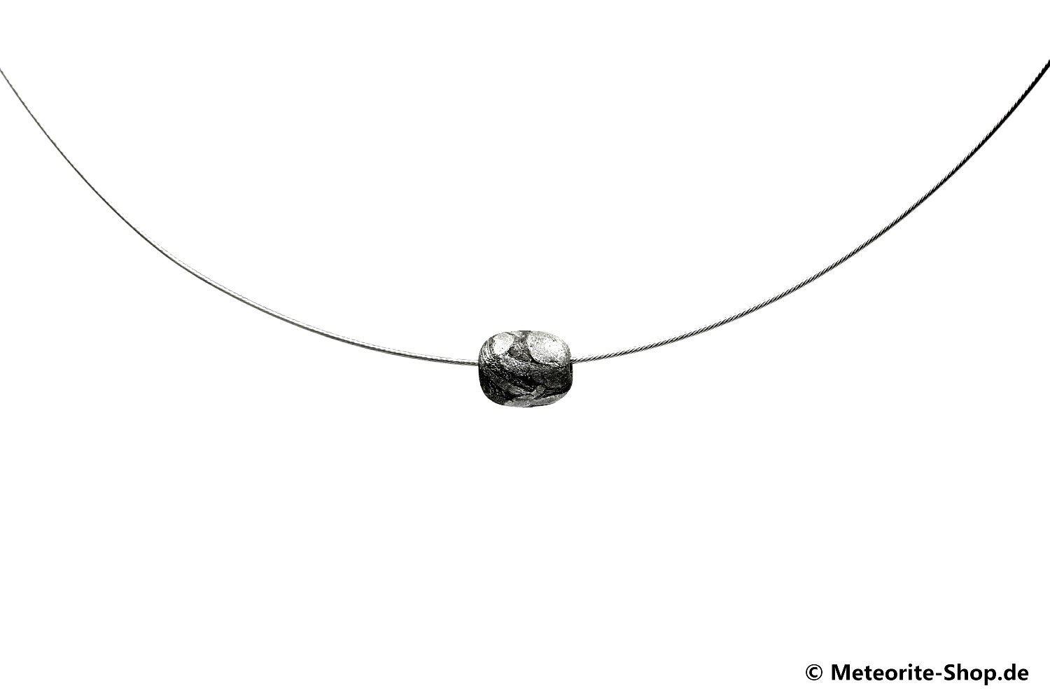 Eisen-Meteorit Collier & Halskette (Aletai | Ellipsoid | Versiegelt) - 1,50 g