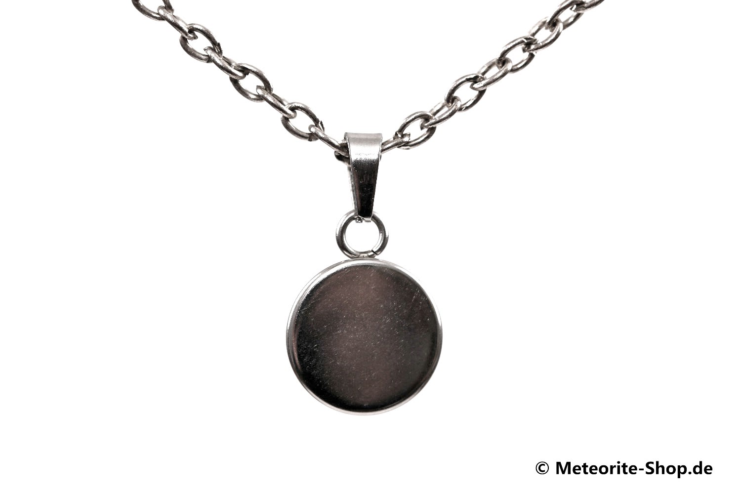 Eisen-Meteorit-Anhänger (Aletai | Edelstahl | Scheibe) - 1,30 g
