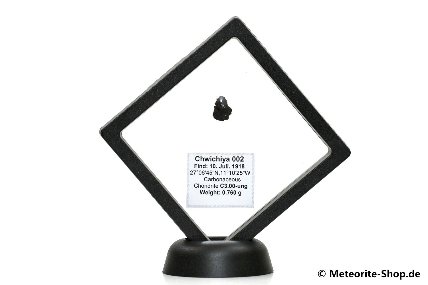 Chwichiya 002 Meteorit - 0,760 g - CM2 (C3.00-ungr.)