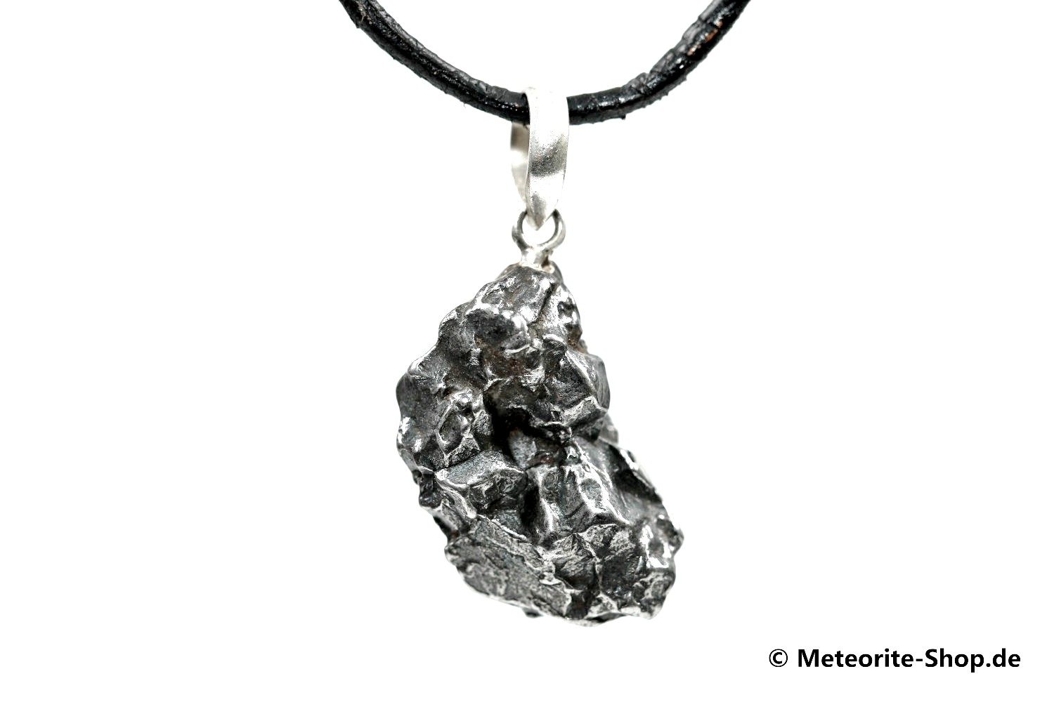 Eisen-Meteorit-Anhänger (Campo del Cielo | Natura | 925er Silber) - 6,60 g