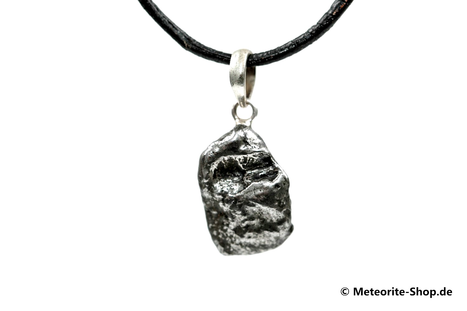 Eisen-Meteorit-Anhänger (Campo del Cielo | Natura | 925er Silber) - 4,40 g