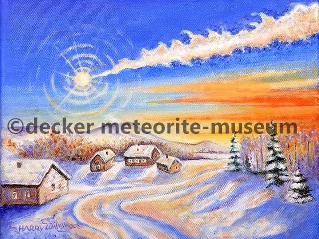 Chelyabinsk Meteoritenfall Gemälde (Motiv II)