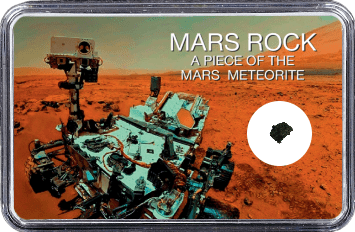 Mars Meteorit NWA 10628 (Motiv: Mars Rover Curiosity Selfie II)