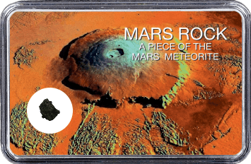 Mars Meteorit Ouargla 003 (Motiv: Mars Vulkan Olympus Mons)