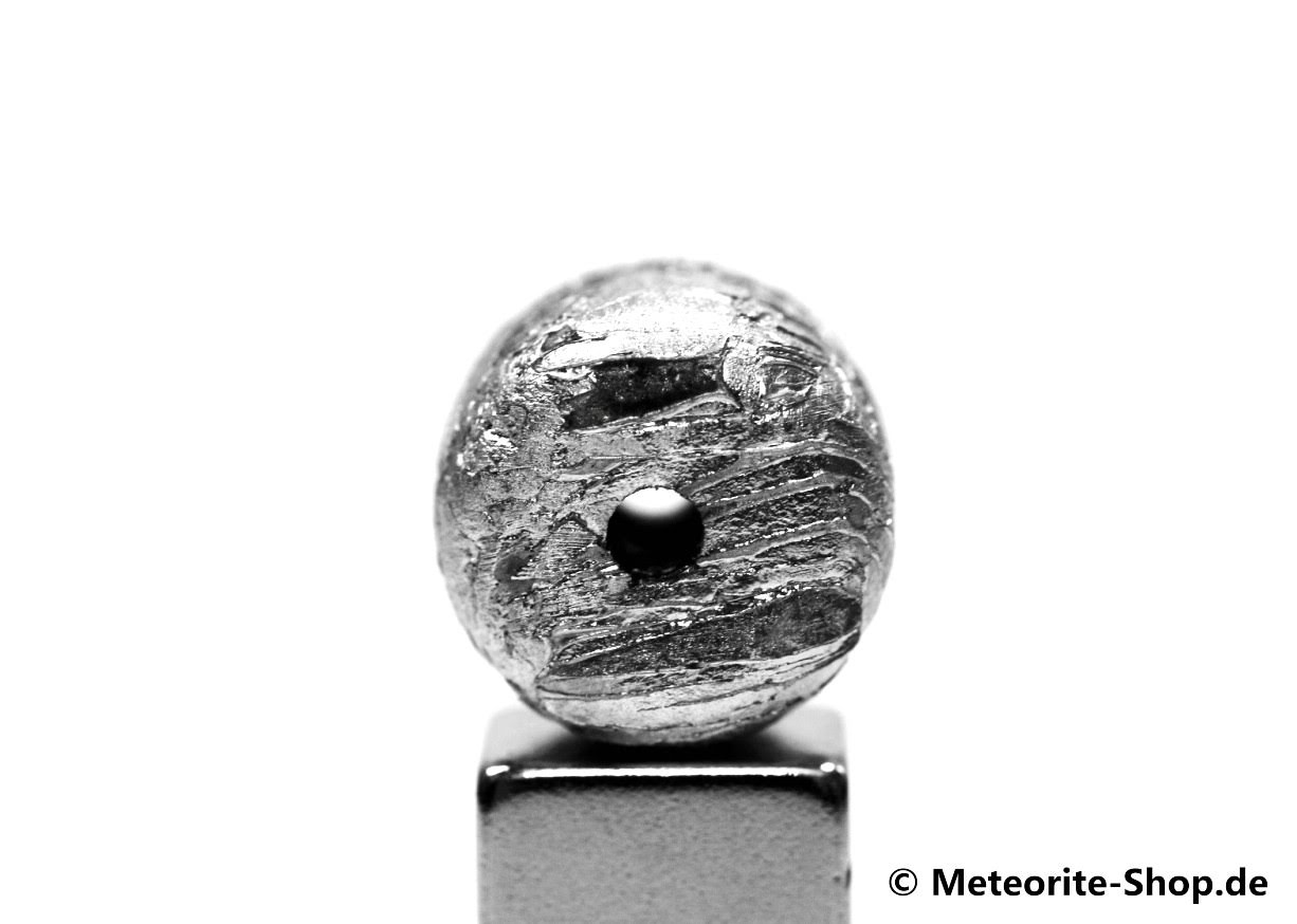 Eisen-Meteorit-Anhänger (Aletai | Zylinder | Gelocht & Versiegelt) - 8,70 g