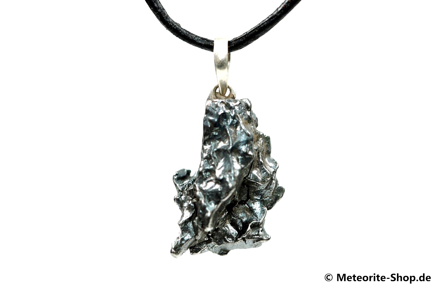 Eisen-Meteorit-Anhänger (Campo del Cielo | Natura | 925er Silber) - 7,20 g