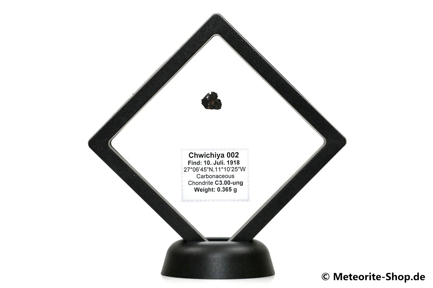 Chwichiya 002 Meteorit - 0,365 g - CM2 (C3.00-ungr.)