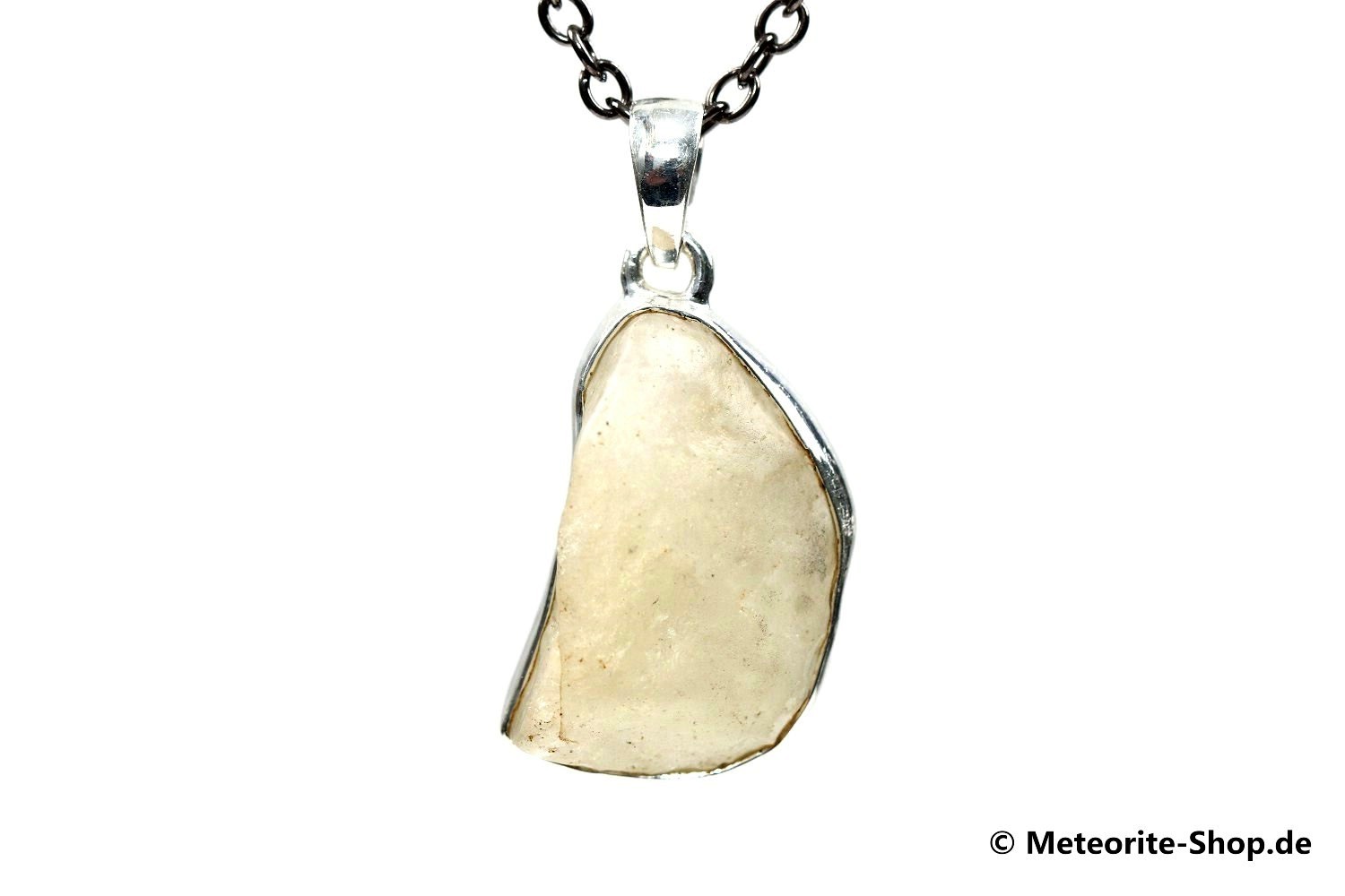Libyscher Wüstenglas-Anhänger (Impaktglas | Natura | 925er Silber) - 7,10 g