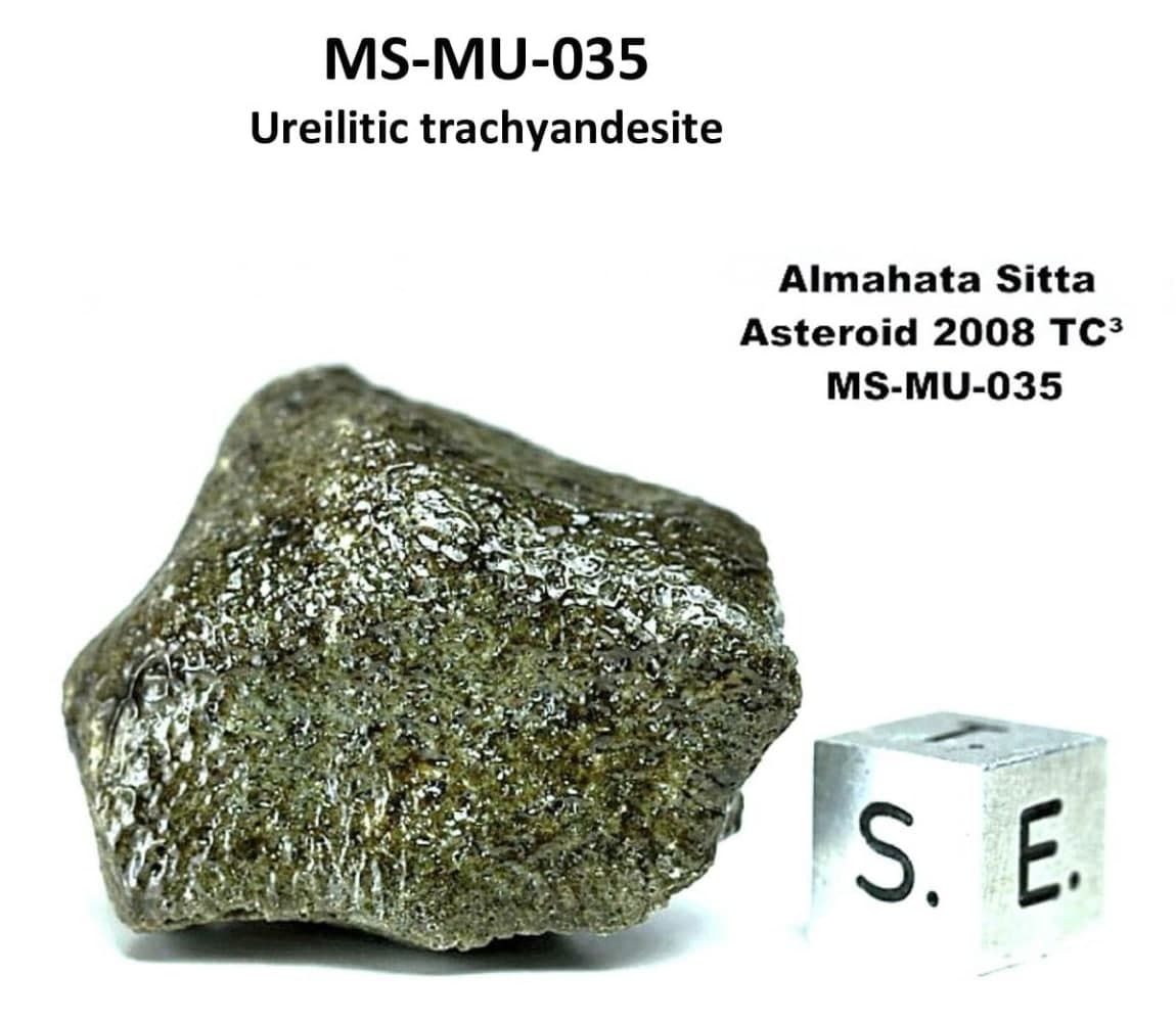 Almahata Sitta Meteorit (MS-MU-035: Ureilit > Trachyandesit) - 0,048 g