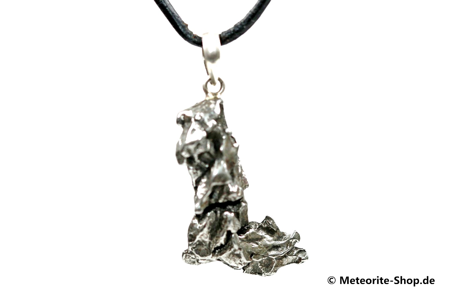 Eisen-Meteorit-Anhänger (Campo del Cielo | Natura | 925er Silber) - 5,40 g