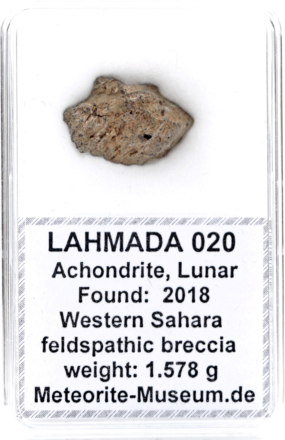 Lahmada 020 Mond Meteorit - 1,578 g