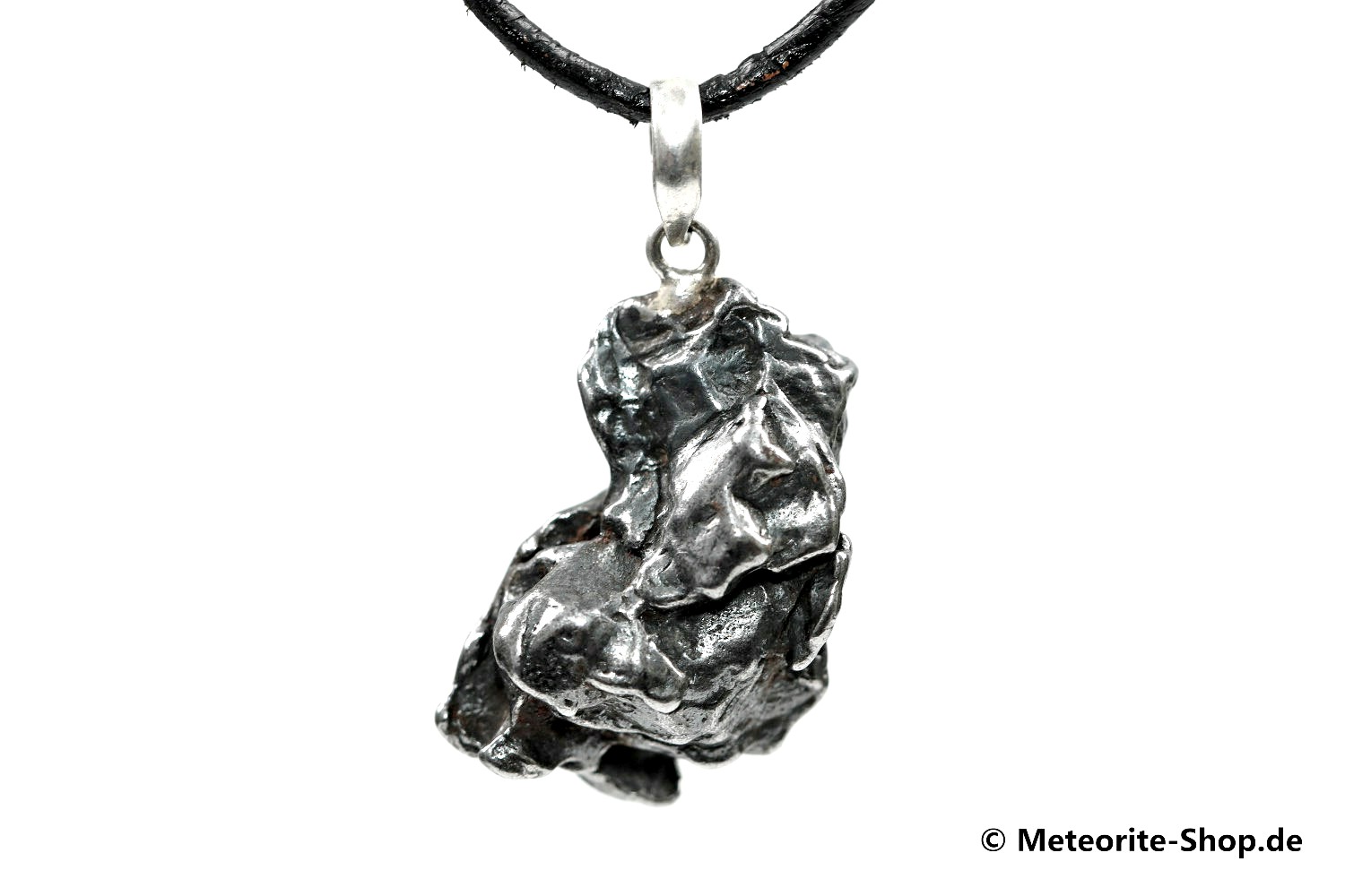 Eisen-Meteorit-Anhänger (Campo del Cielo | Natura | 925er Silber) - 7,70 g