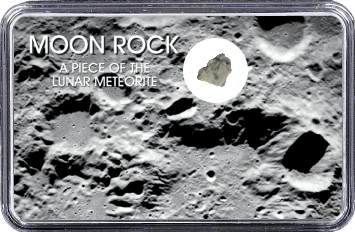 Mond Meteorit NWA 10318 (Motiv: Mond-Einschlagskrater und Mondgestein II)