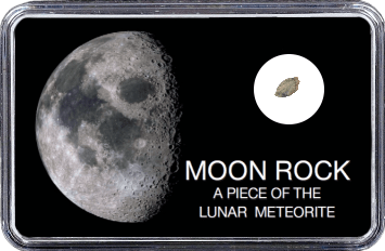 Mond Meteorit NWA 10318 (Motiv: Halbmond)