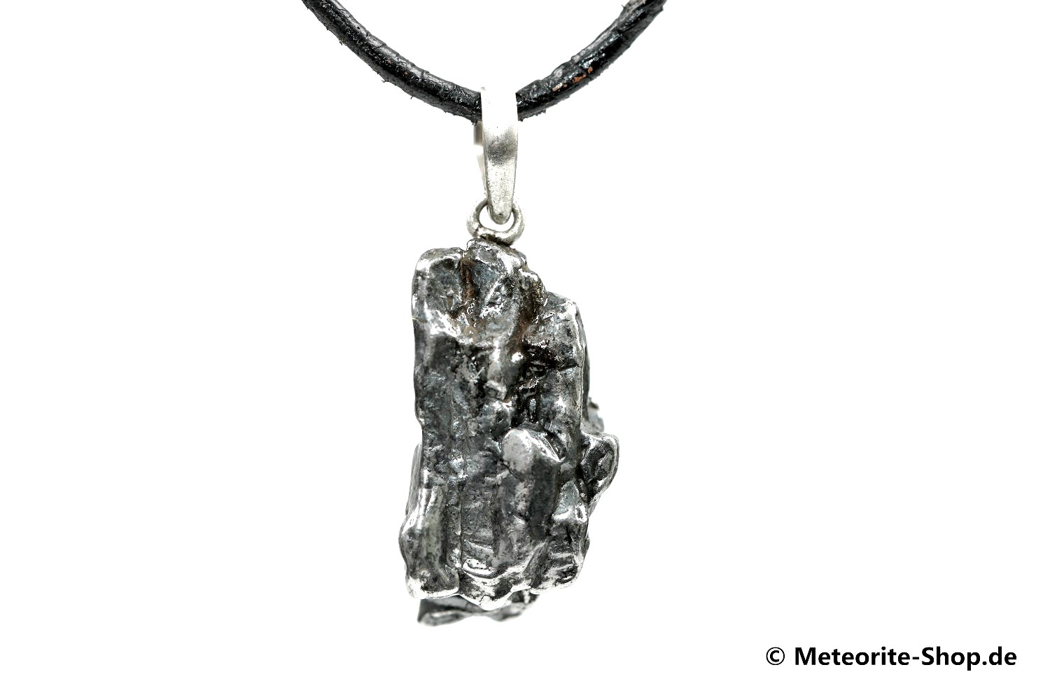 Eisen-Meteorit-Anhänger (Campo del Cielo | Natura | 925er Silber) - 7,80 g