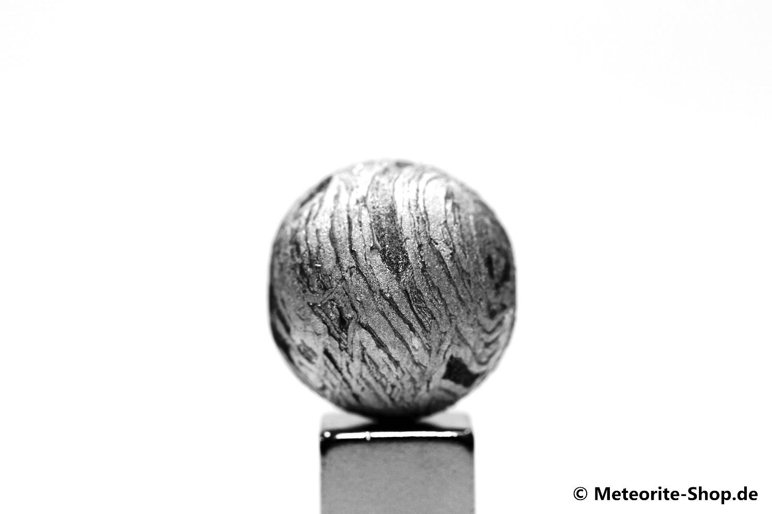 Eisen-Meteorit-Anhänger (Aletai | Perle | Gelocht & Versiegelt) - 15,40 g