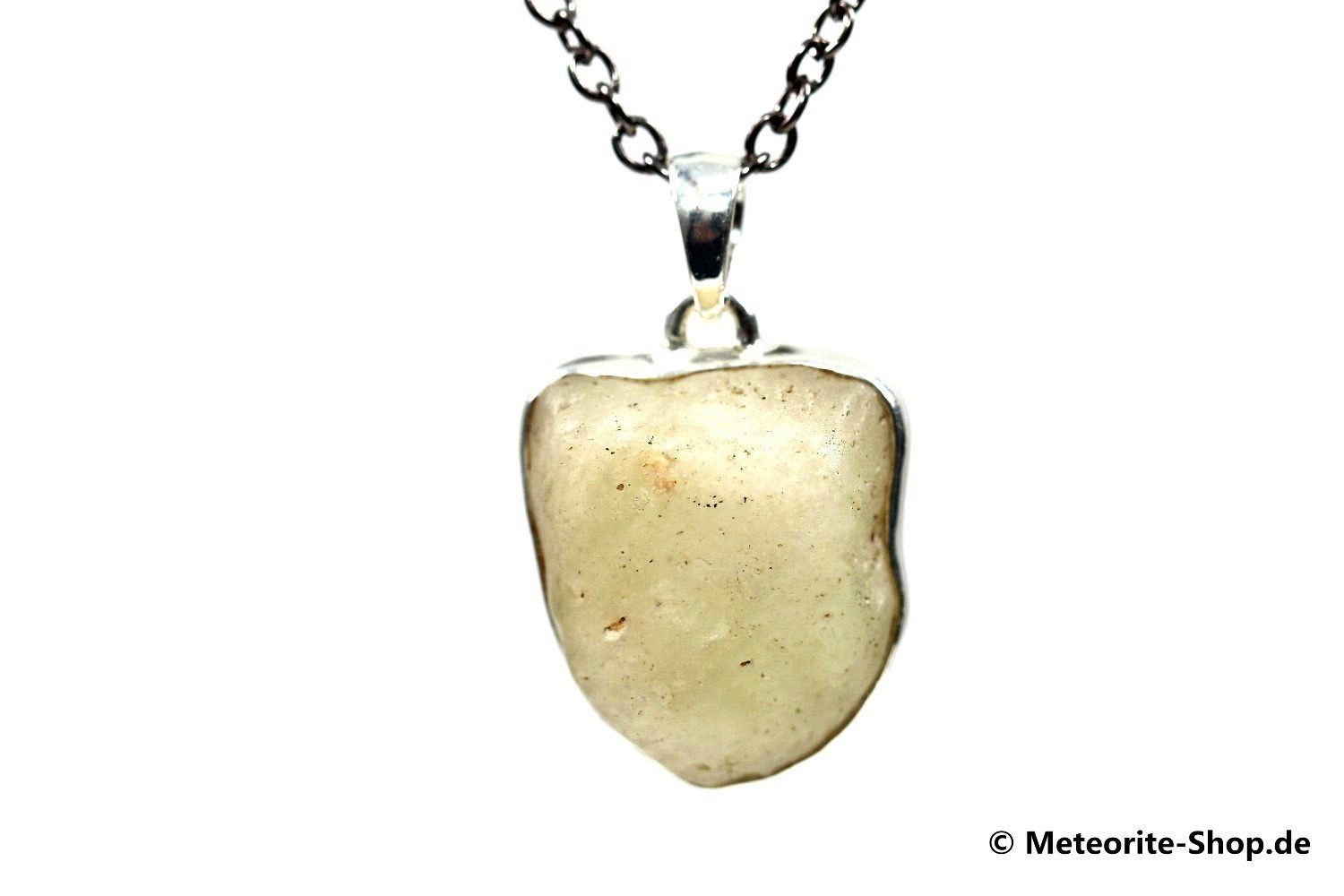 Libyscher Wüstenglas-Anhänger (Impaktglas | Natura | 925er Silber) - 9,10 g