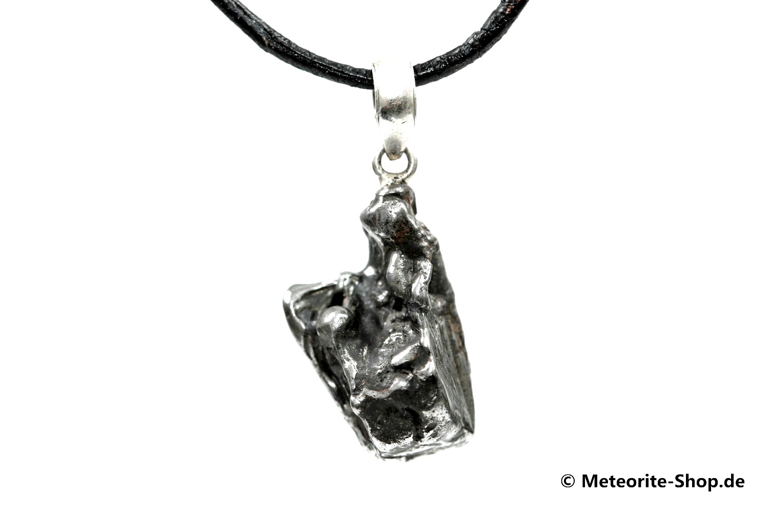 Eisen-Meteorit-Anhänger (Campo del Cielo | Natura | 925er Silber) - 6,80 g