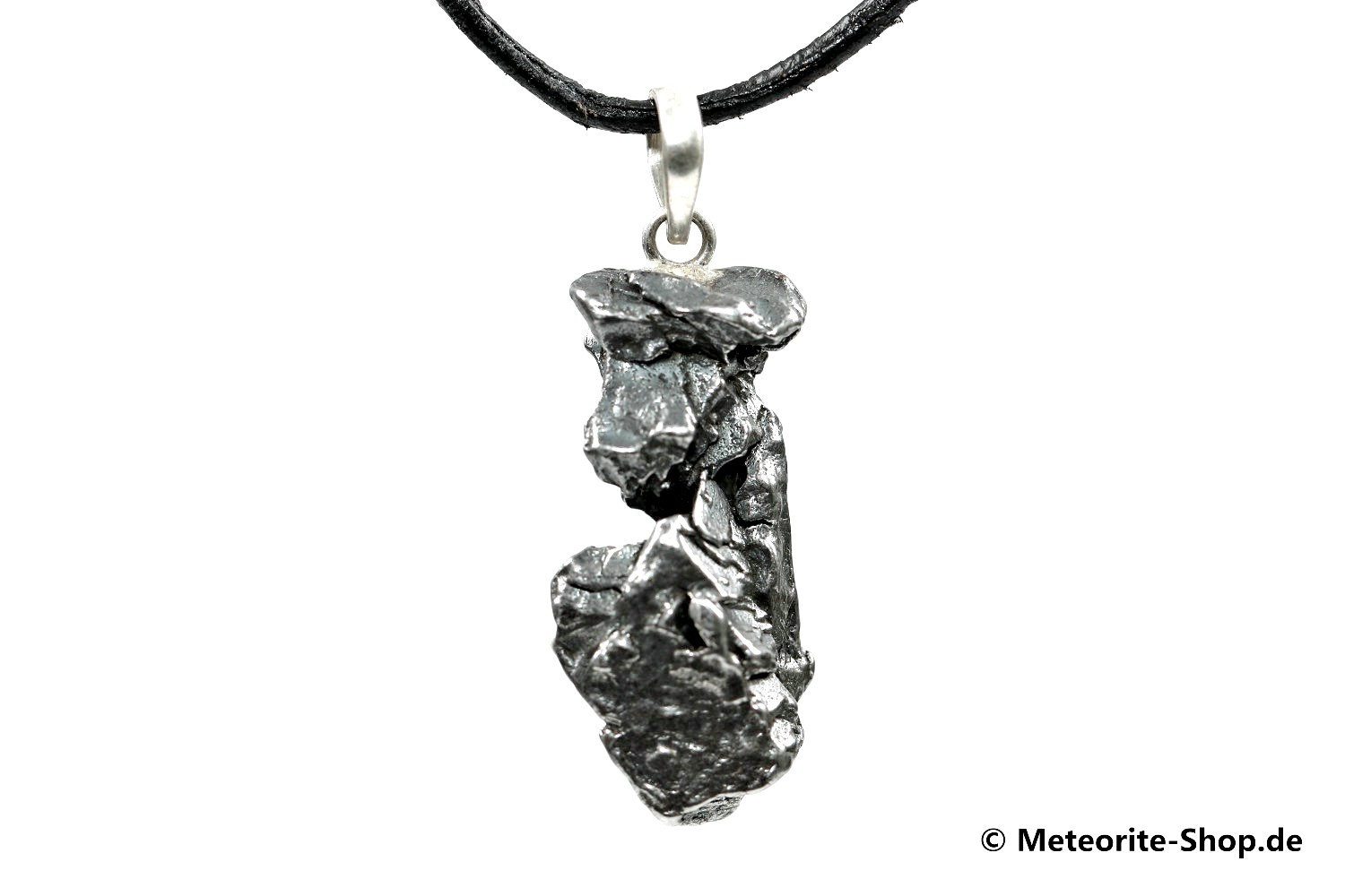 Eisen-Meteorit-Anhänger (Campo del Cielo | Natura | 925er Silber) - 6,80 g