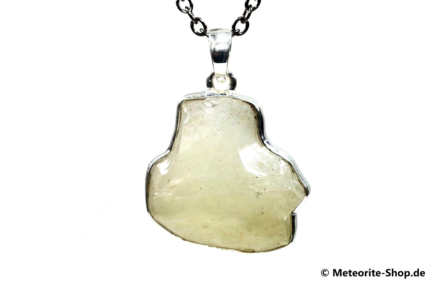 Libyscher Wüstenglas-Anhänger (Impaktglas | Natura | 925er Silber) - 9,00 g