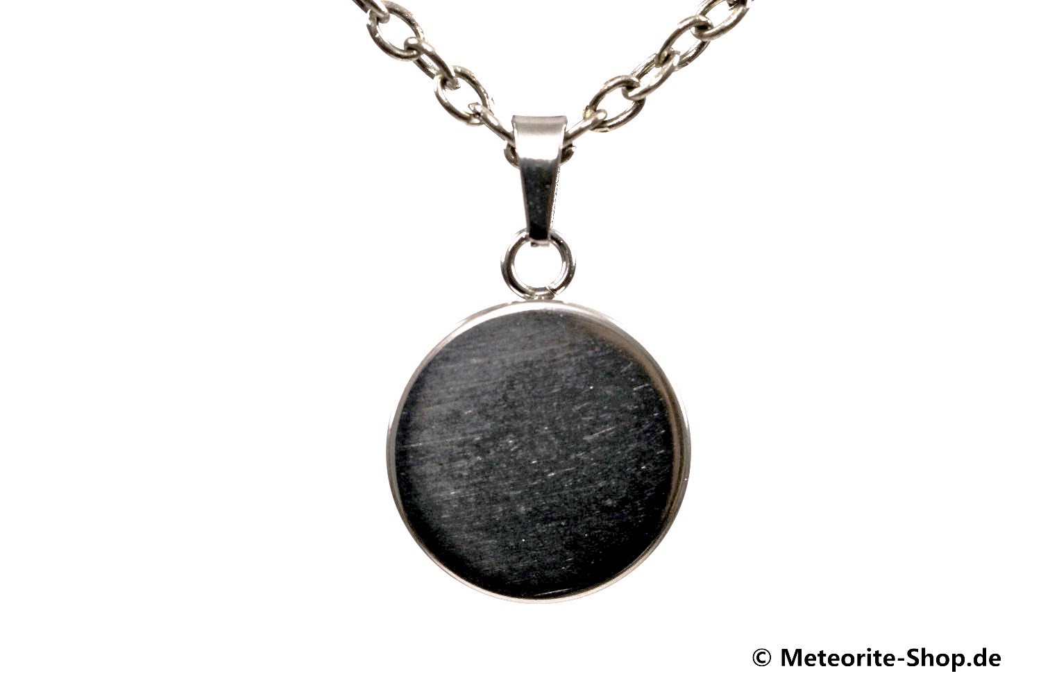 Eisen-Meteorit-Anhänger (Aletai | Edelstahl | Scheibe) - 2,20 g