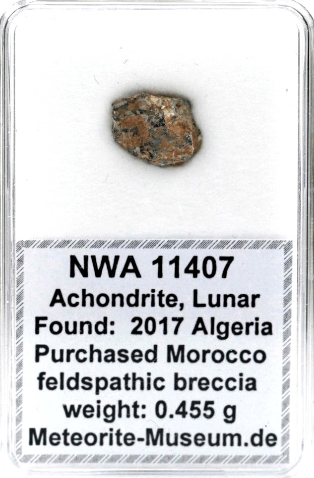 NWA 11407 Mond Meteorit - 0,455 g