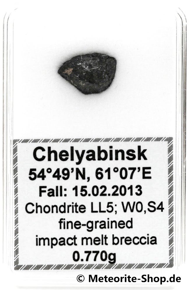 Chelyabinsk (Tscheljabinsk) Meteorit - 0,770 g