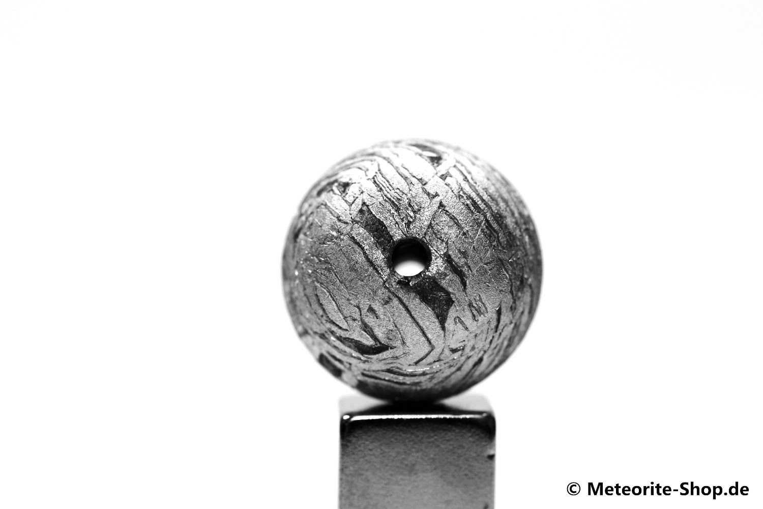 Eisen-Meteorit-Anhänger (Aletai | Perle | Gelocht & Versiegelt) - 15,40 g