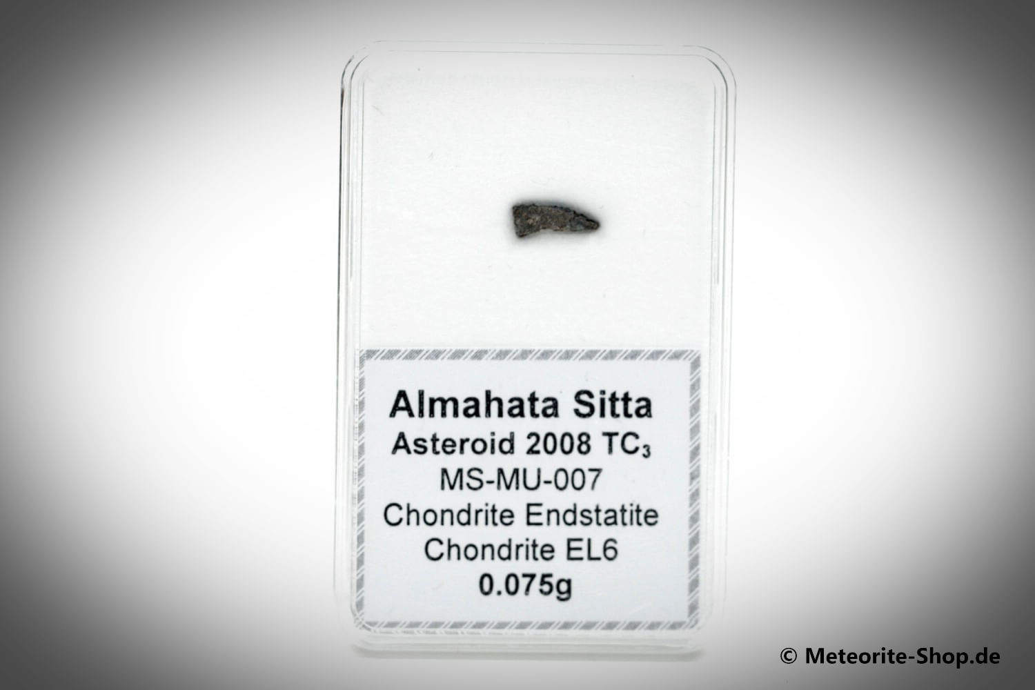 Almahata Sitta Meteorit (MS-MU-007: Enstatit-Chondrit > EL6) - 0,075 g
