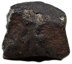 Meteorit mit Schmelzkruste Meteorit mit Schmelzkruste