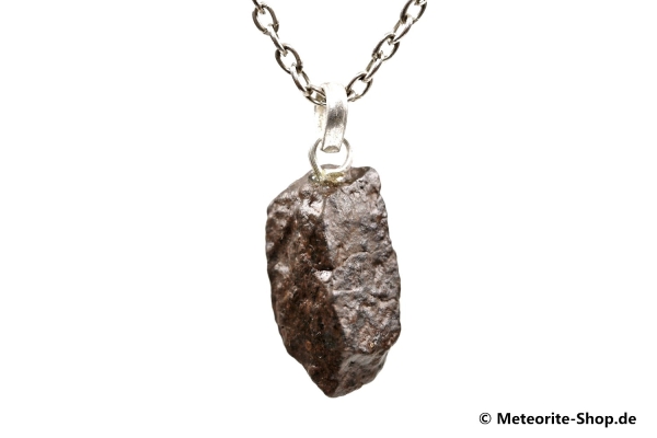 Stein-Meteorit-Anhänger (NWA 4528 | Natura | 925er Silber) - 4,80 g